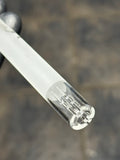 19/19 Clear Partial Sandblasted Double Slicer Stem